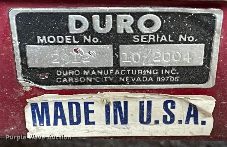 image for item DN4511 2004 Duro 2912  hose reel