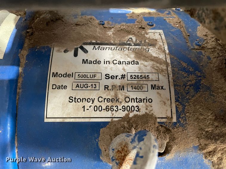 image for item DN4512 2013 Fruitland 500LUF  vacuum pump