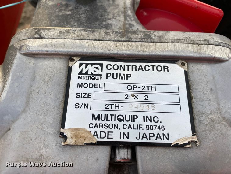 image for item DN8096 Multiquip QP-2TH  pump