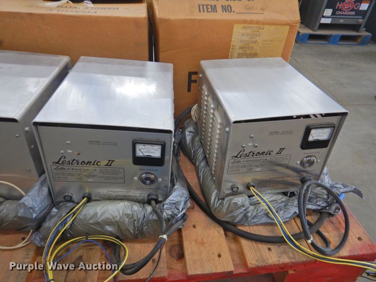 image for item DP4768 (18) Lester Electric Lestronic II 48V forklift battery chargers