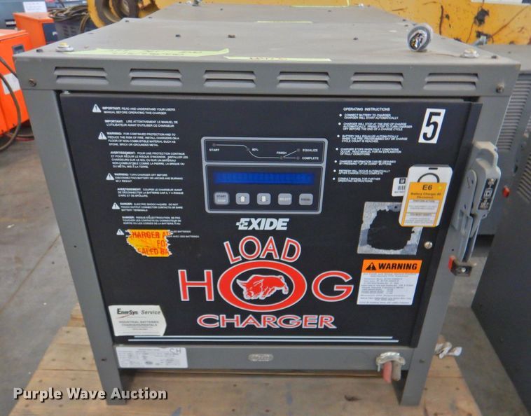(5) Exide Load Hog 36V forklift battery chargers in Lawrence, KS Item