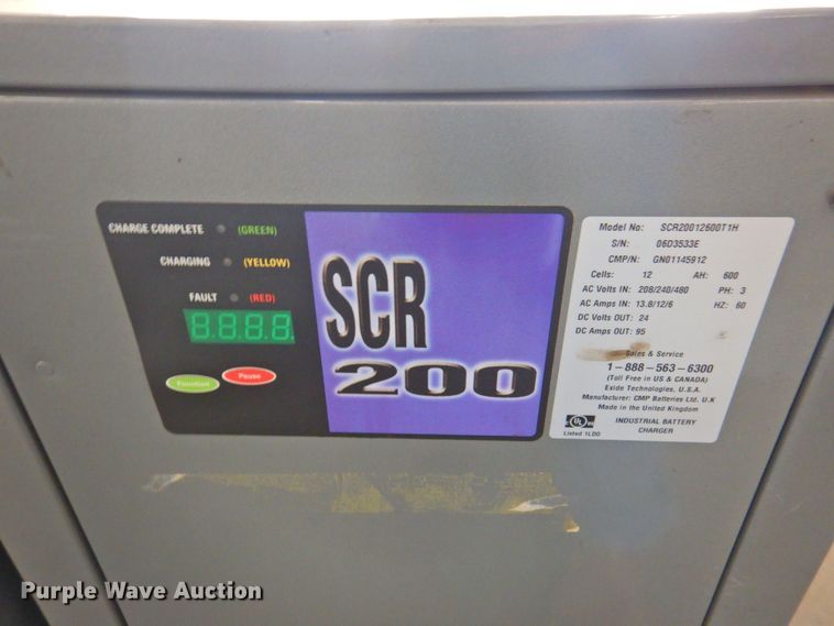 image for item DP4791 (4) GNB SCR200 24V forklift battery chargers