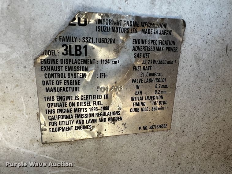 image for item DQ1917 1998 Magnum 4060IMH  light plant