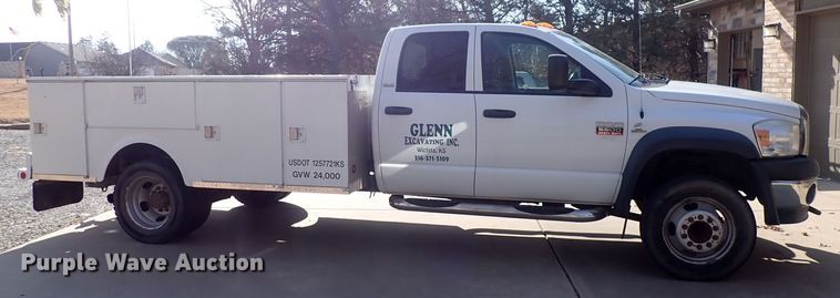 image for item DQ4951 2008 Dodge Ram 5500  Quad Cab utility / service truck