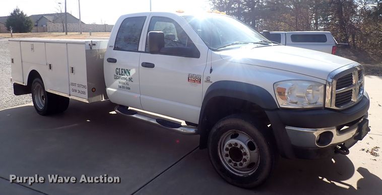 image for item DQ4951 2008 Dodge Ram 5500  Quad Cab utility / service truck
