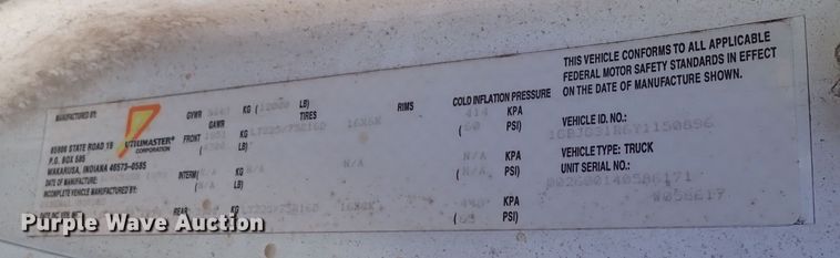 image for item DQ4998 2000 Chevrolet Express G3500  delivery van