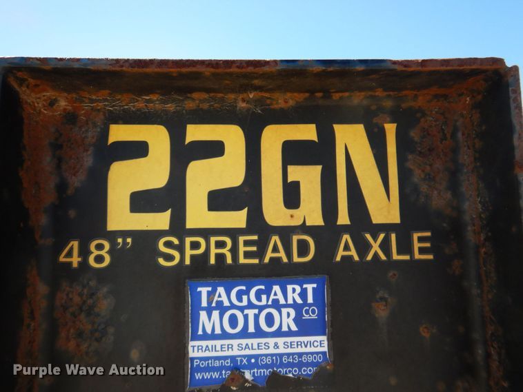 image for item DR2069 2012 Big Tex 22GN  equipment trailer