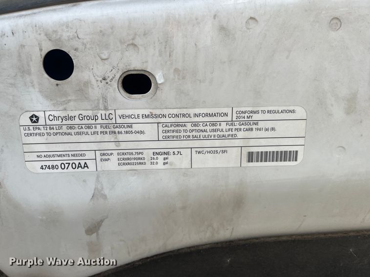 image for item DR7375 2014 Dodge Ram 1500  Quad Cab pickup truck