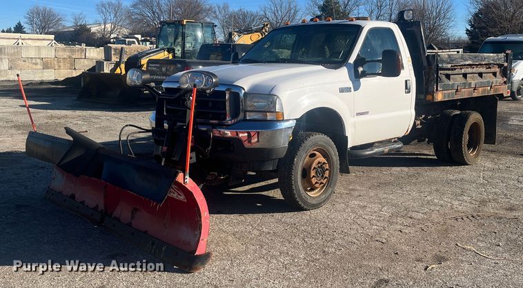image for item DR7376 2004 Ford F550 Super Duty  dump flatbed truck