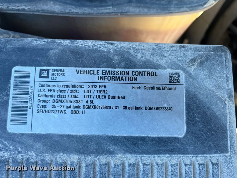 image for item DR7378 2013 Chevrolet Silverado 1500  Ext. Cab pickup truck