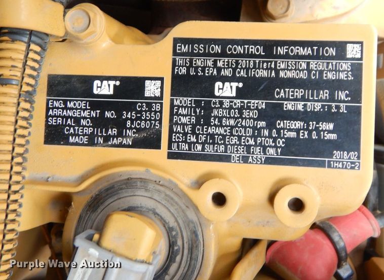 image for item DS1538 2018 Caterpillar 289D  tracked skid steer loader