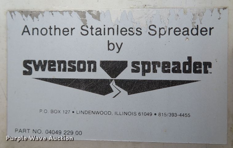 image for item FB9831 (2) Swenson spreader beds