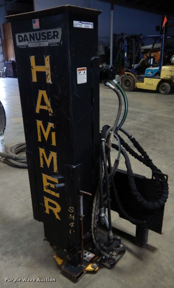 Danuser Hammer SM40 skid steer post driver in Girard, KS Item HG9261