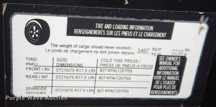 image for item HG9265 2015 Load Trail  equipment trailer