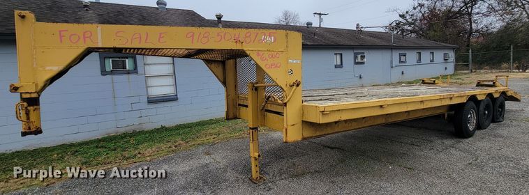 image for item HG9357 Shop built  equipment trailer