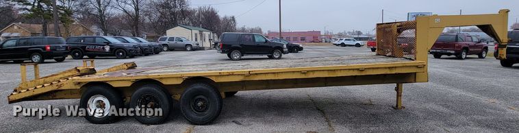 image for item HG9357 Shop built  equipment trailer