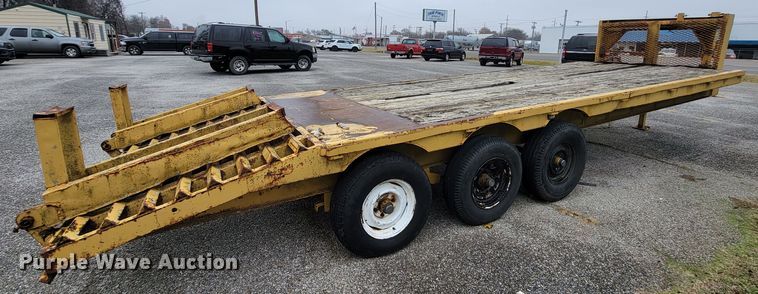 image for item HG9357 Shop built  equipment trailer