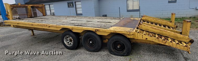 image for item HG9357 Shop built  equipment trailer