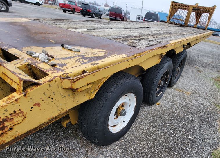 image for item HG9357 Shop built  equipment trailer