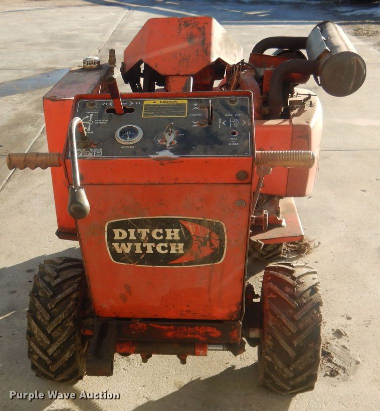 image for item HQ9554 Utility bed trailer with Ditch Witch vibratory plow