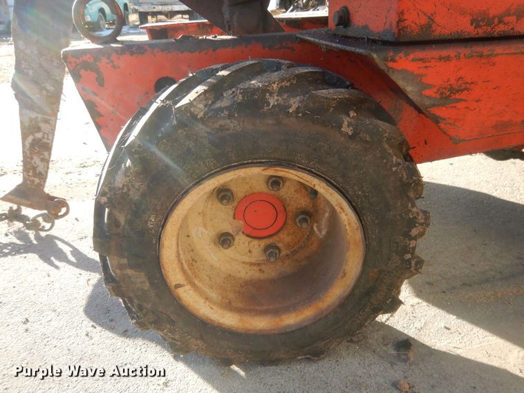 image for item HQ9554 Utility bed trailer with Ditch Witch vibratory plow