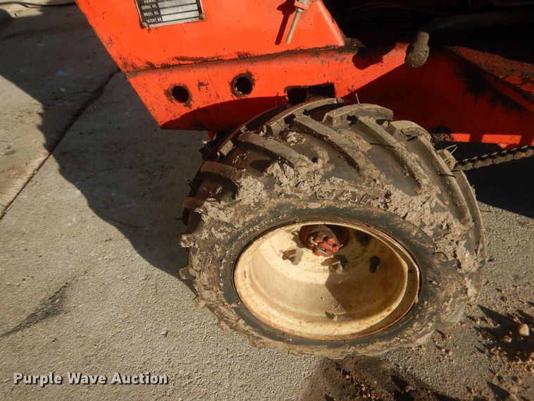 image for item HQ9554 Utility bed trailer with Ditch Witch vibratory plow