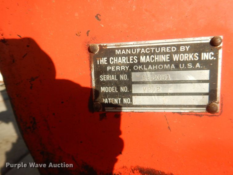 image for item HQ9554 Utility bed trailer with Ditch Witch vibratory plow