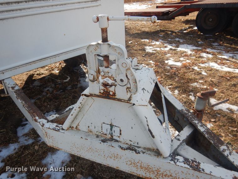 image for item HQ9554 Utility bed trailer with Ditch Witch vibratory plow