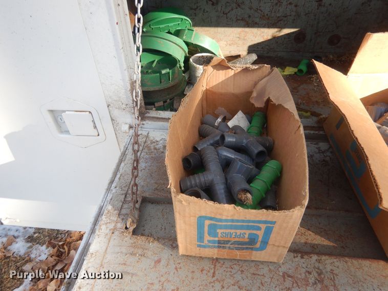 image for item HQ9554 Utility bed trailer with Ditch Witch vibratory plow