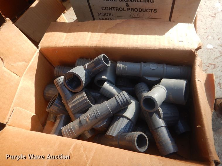 image for item HQ9554 Utility bed trailer with Ditch Witch vibratory plow