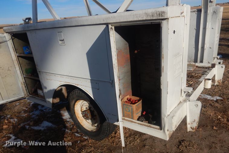 image for item HQ9554 Utility bed trailer with Ditch Witch vibratory plow