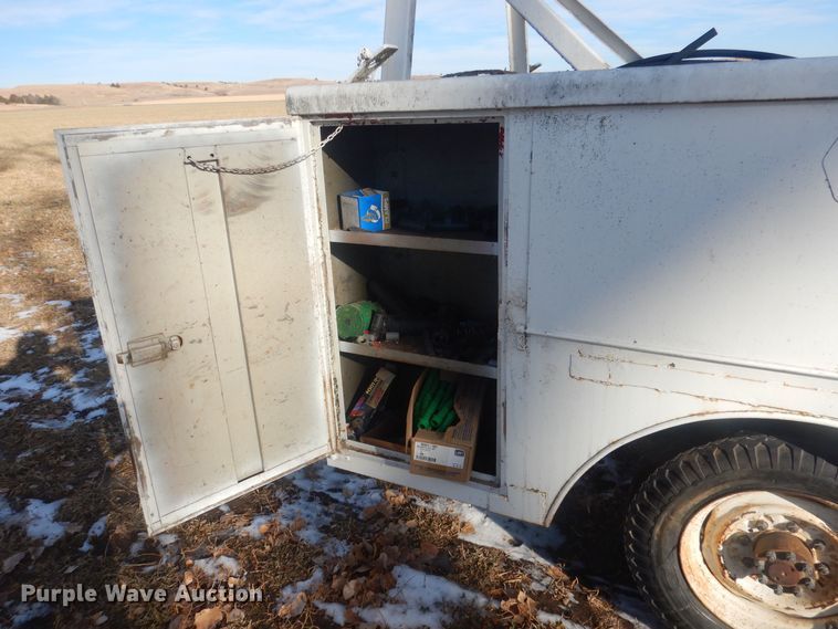 image for item HQ9554 Utility bed trailer with Ditch Witch vibratory plow