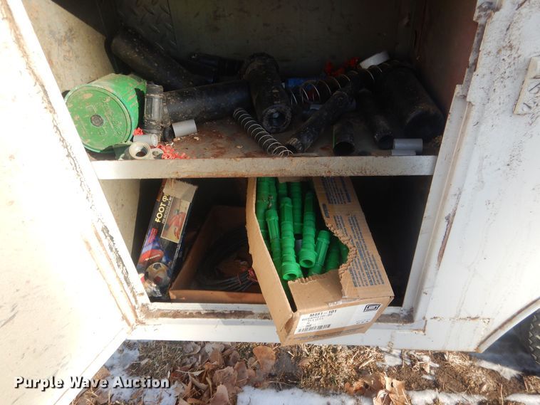 image for item HQ9554 Utility bed trailer with Ditch Witch vibratory plow