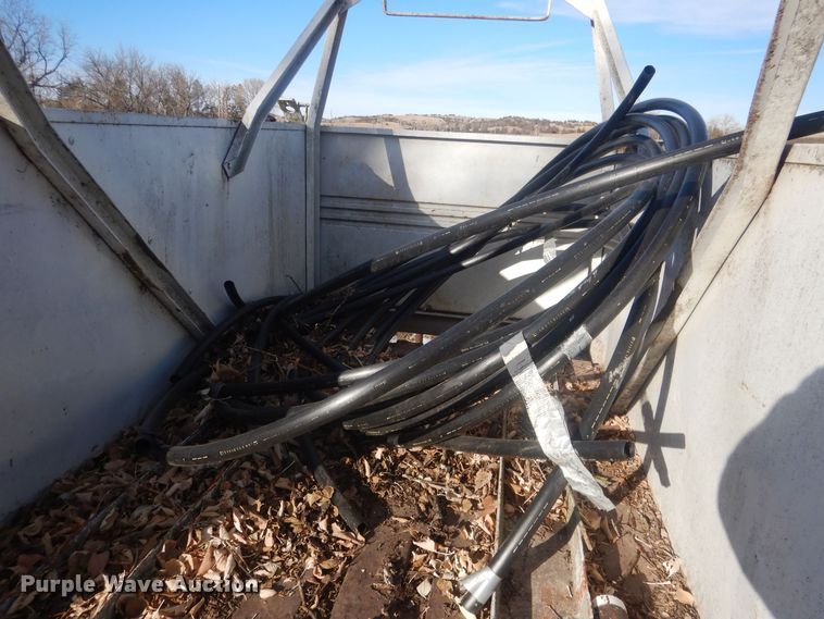 image for item HQ9554 Utility bed trailer with Ditch Witch vibratory plow