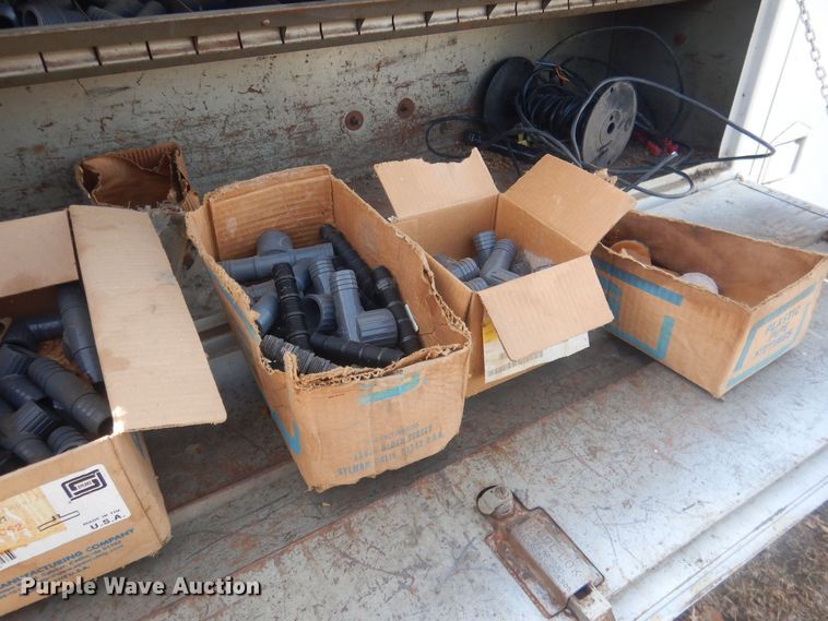 image for item HQ9554 Utility bed trailer with Ditch Witch vibratory plow