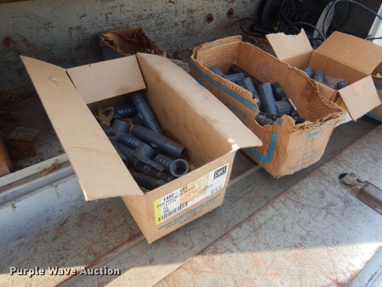 image for item HQ9554 Utility bed trailer with Ditch Witch vibratory plow