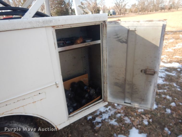 image for item HQ9554 Utility bed trailer with Ditch Witch vibratory plow