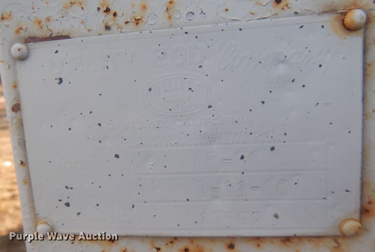 image for item HQ9554 Utility bed trailer with Ditch Witch vibratory plow