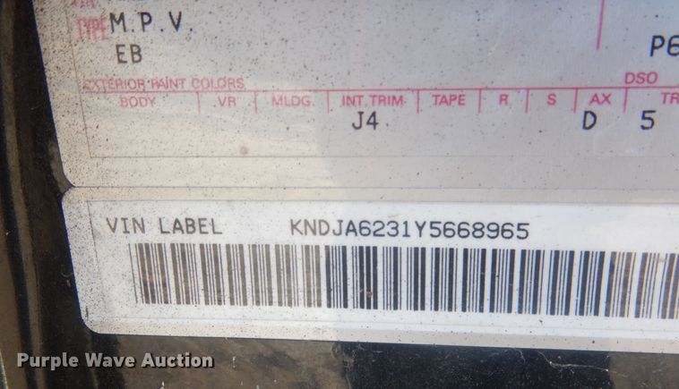 image for item HQ9555 2000 Kia Sportage  SUV