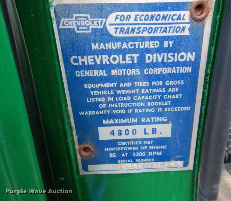 image for item IE9757 1953 Chevrolet Thriftmaster  pickup truck