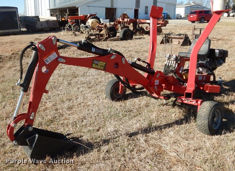 image for item IE9961 2021 Nortrac Mini Trencher  towable mini backhoe