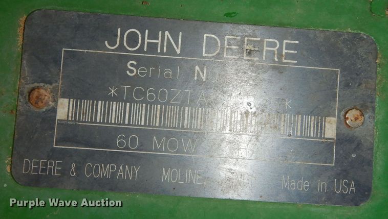 image for item IE9996 John Deere ZTrak F680  ZTR lawn mower