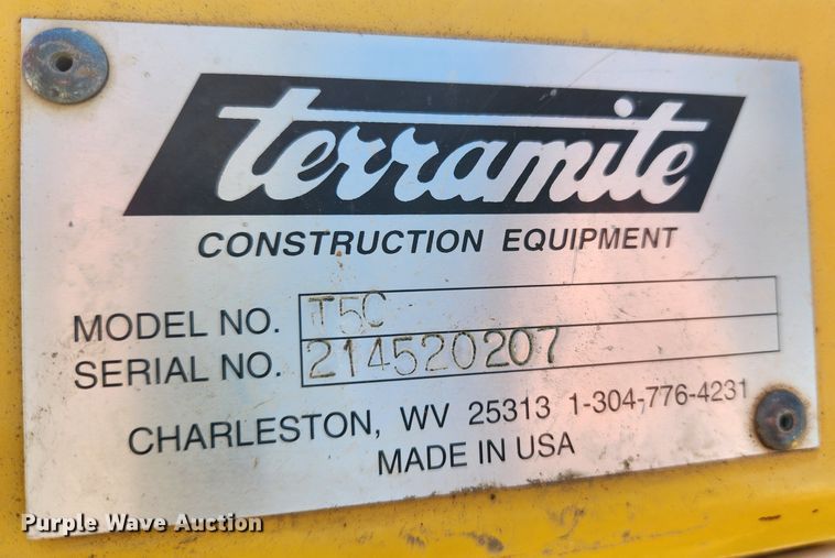 image for item JB9683 1991 Terramite T5C  backhoe