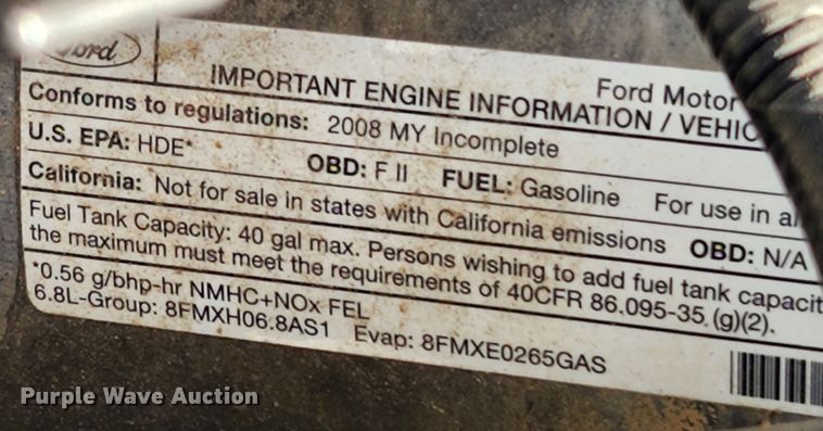 image for item JB9712 2008 Ford F350 Super Duty XLT  SuperCab utility bed pickup truck