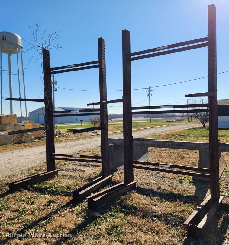 image for item JB9714 (3) metal storage racks