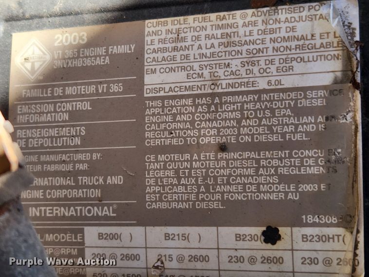 image for item JB9726 2004 Ford F650 Super Duty XL  flatbed truck