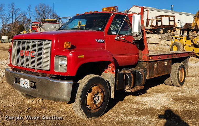 image for item JB9730 1990 GMC TopKick C6000  flatbed truck