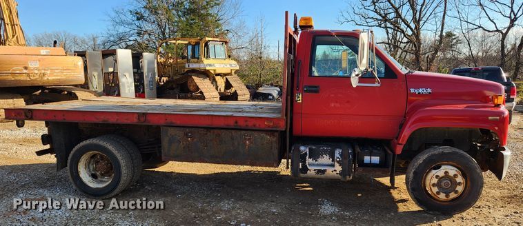 image for item JB9730 1990 GMC TopKick C6000  flatbed truck