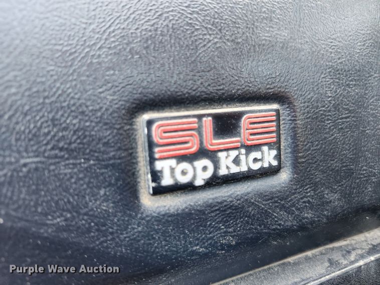 image for item JB9730 1990 GMC TopKick C6000  flatbed truck