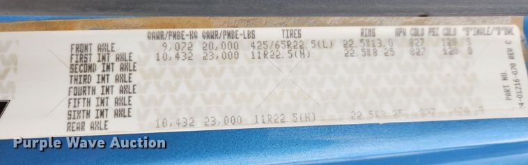 image for item JB9753 2007 Western Star 4900FA  dump truck